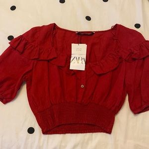 Zara Ruffled Top